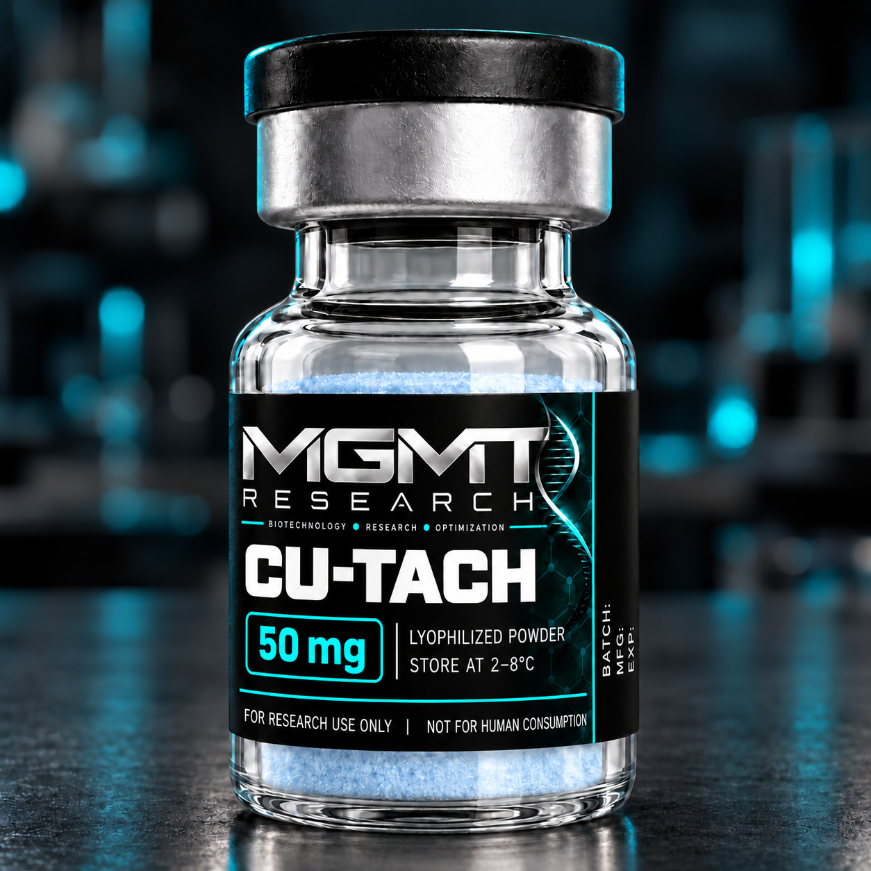 MGMT Research CU-TACH GHK-Cu 50 mg vial concept
